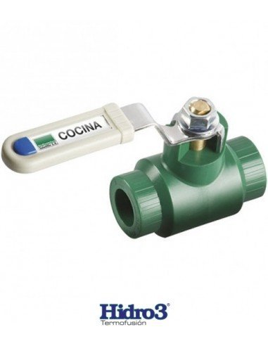 VALVULA ESFERICA FUSION 20MM H3 HIDRO 3 VERDE